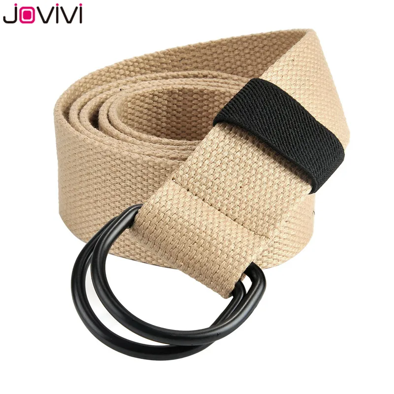 Мужской парусиновый ремень Jovivi 1 шт. с двойным d образным кольцом повседневный в
