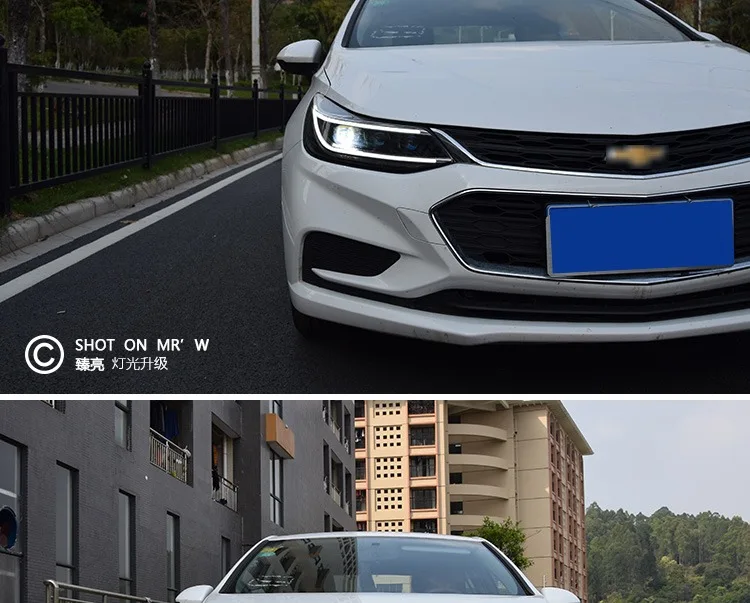 AKD автомобильный Стайлинг Головной фонарь для Chevrolet Cruze фары- все новые Cruze светодиодный фары DRL Hid Bi Xenon автомобильные аксессуары