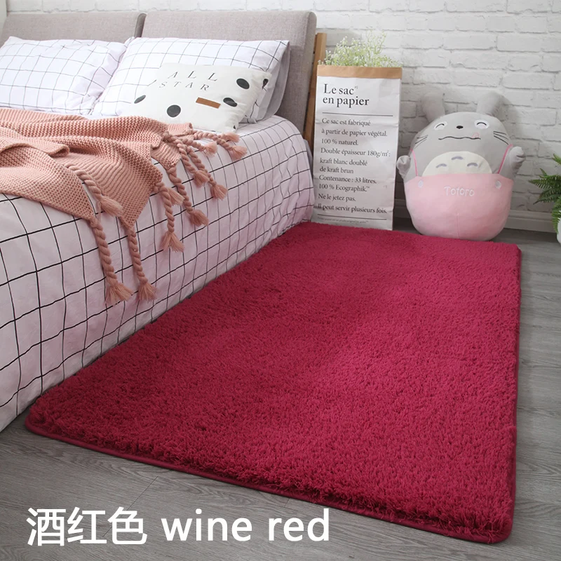 Новое поступление утолщенный ковер из кожи ягненка гостиная прикроватный коврик Ванная комната Противоскользящий домашний коврик татами детский ползающий коврик