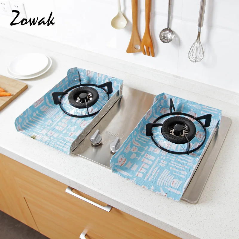2pcs Gas Stove Oil Splash Protector Burner Cover Cleaning