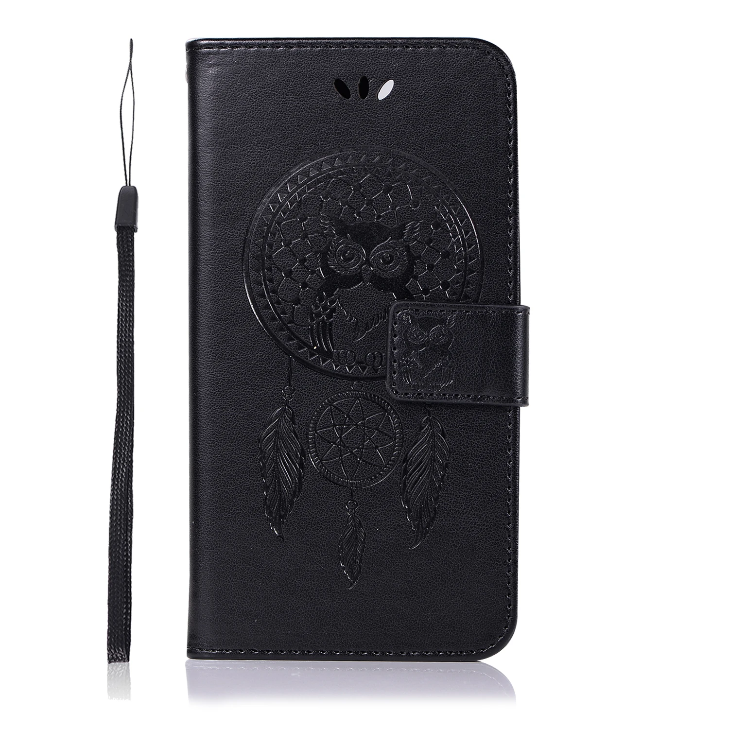 Для huawei P Smart Case ПУ + ТПУ слот для карты Бумажник Магнитная узор Винтаж чехол