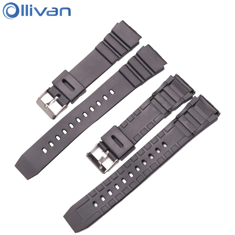 

Ollivan 18mm 20mm 22mm Universal Silicone Watch Band Strap For CASIO Smartwatch Sports Wrist Belt Replacement Bracelet