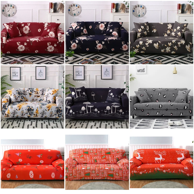 

1/2/3/4 Seater Stretch Slipcovers Sofa Cover Set Elastic Couch Cover Sofa Covers for Living Room cubre sofa L shape Chair Cover