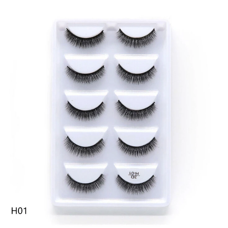 NEW 1/3/5 pairs Fake Mink Eyelashes 3D Natural False Eyelashes 3d Mink Lashes Soft Eyelash Extension Makeup Kit Cilios