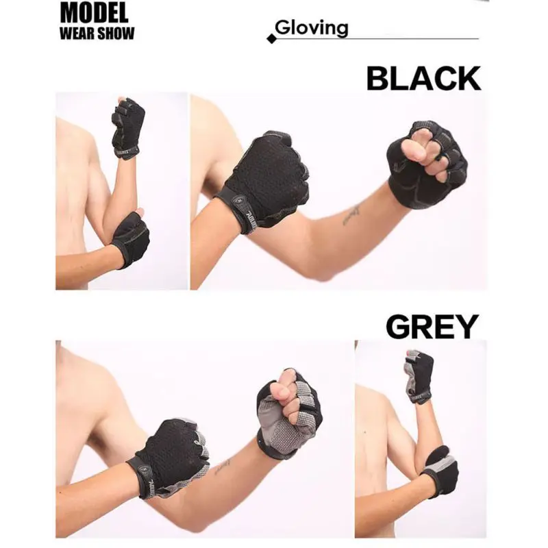 Men And Women Custom Fitness Exercise Training Gym Gloves Gym Body Building Training Sports Fitness WeightLifting Gloves New