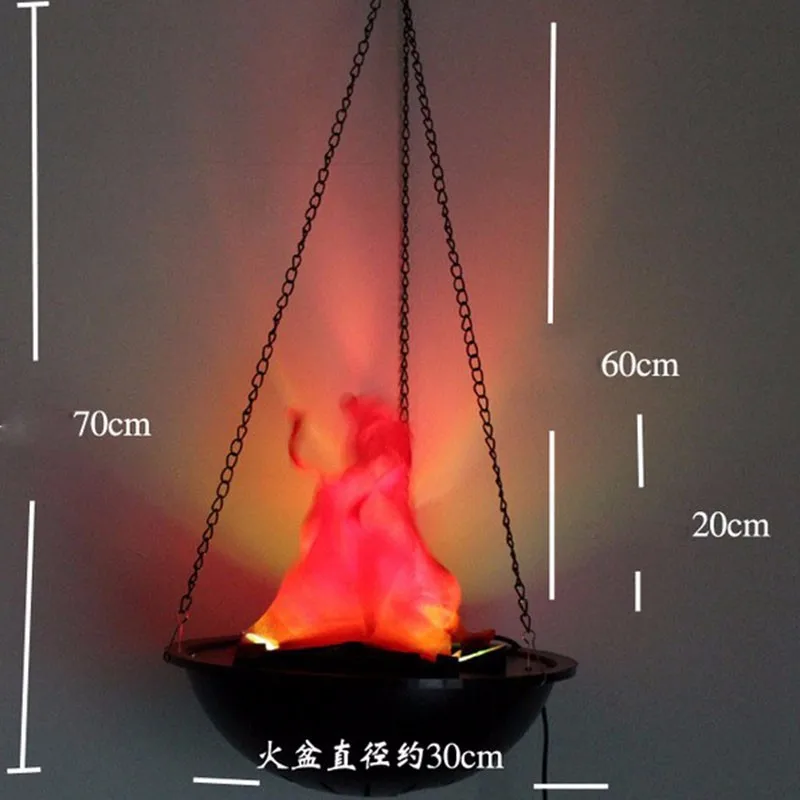 Моделирование пламени свет для украшения Хэллоуина жаровня свет фестиваль вечерние Декор Висячие/стоя Искусственные Поддельные жаровня