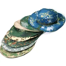 Открытый джунгли Пешие прогулки альпинистские камуфляжные Круглые Солнцезащитные шляпы для мужчин и женщин Летние путешествия Велоспорт переносной навес солнцезащитная Кепка