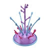 Portable Baby Bottles Drying Rack Drainer Bottle Holder Tree Shape Infant Pacifier Nipple Feeding Cups Cleaning Dryer T2155 ► Photo 2/6