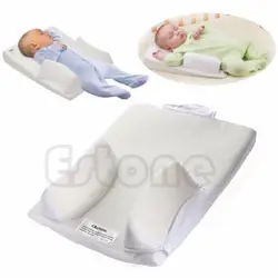 Для новорожденных сна позиционер Предотвращение плоской головкой Форма Анти ролл Подушка