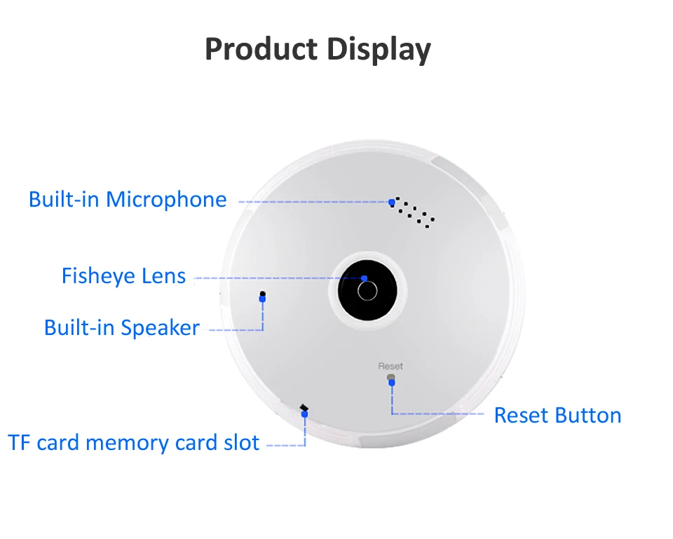 960P 360 градусов Беспроводная ip-камера рыбий глаз панорамная камера видеонаблюдения Wifi лампа ночного видения CCTV камера s P2P