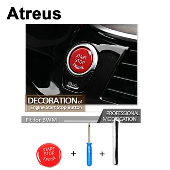 

Atreus 3D For BMW G30 F30 F10 F20 F21 F22 F23 F31 F32 F33 F11 F12 F01 F02 Car Styling Engine Start Stop Button Replace Cover