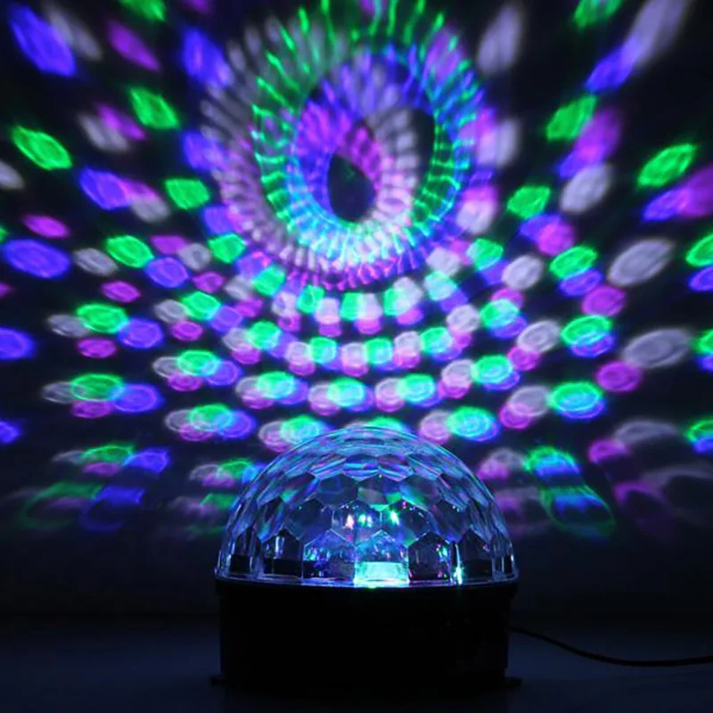 Сценическая лампа светодиодный диско-свет лазер 9 цветов 21 Режим DMX DJ звук Вечерние огни Рождественский проектор звуковые огни Светодиодный дискошар свет