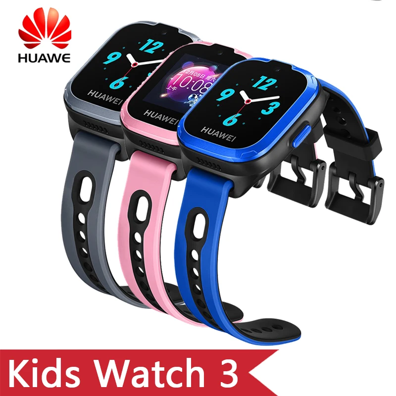 HuaWei Kids Smart band 3 с 2G сетевой WiFi Bluetooth gps 0,3 M камера 1," tft сенсорный экран SOS Вызов голосовой помощник