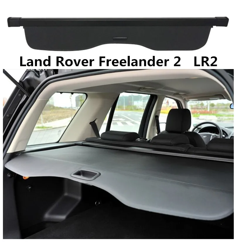 

For Land Rover Freelander 2 LR2 2006-2018 Rear Trunk Security Shield Cargo Cover High Qualit Auto Accessories Black Beige