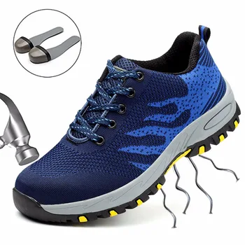 

MWSC Man Safety Shoes Steel Cap Safety Boots for Man Work Shoes Man Breathable Safety Boots Anti Puncture Outsole New Design