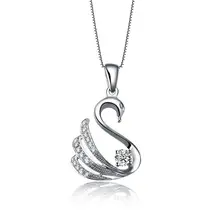 Модный женский кулон бренд GVBORI 18 k белое золото натуральный бриллиант прекрасный подарок ювелирные украшения