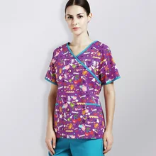 Больницы и ПЭТ клинике и Красота салон женщина-врач скраб набор униформа медсестры изоляции Разделение хирургический v-образным вырезом скраб комплект, j104