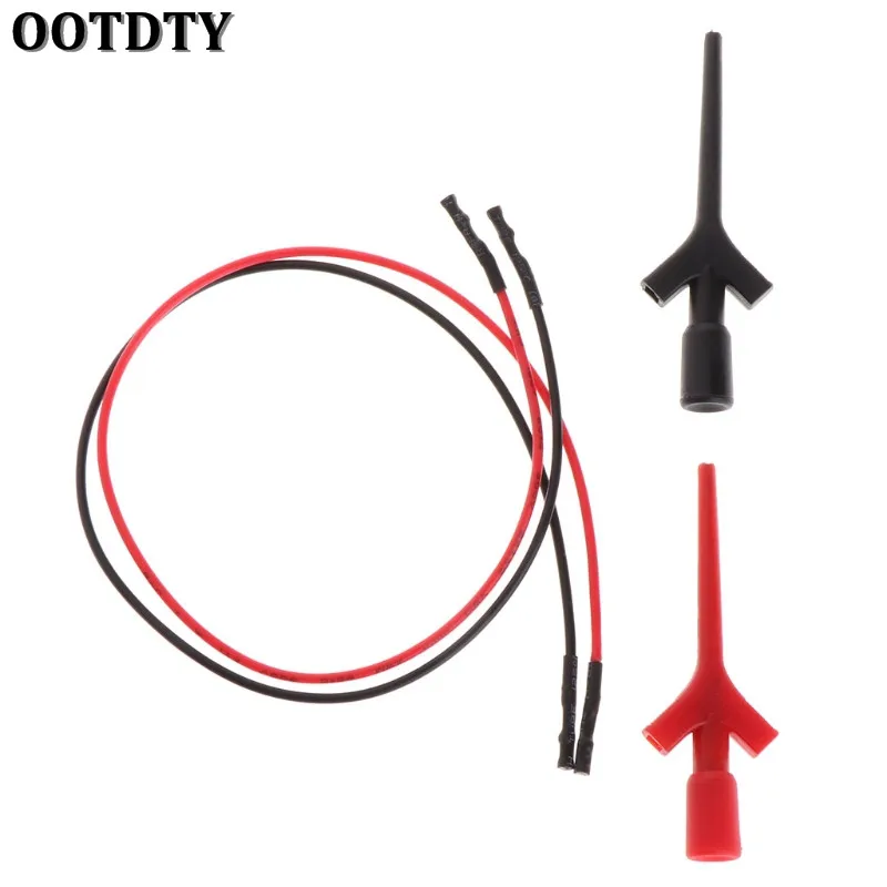 

OOTDTY 2mm Plug Female to Test Clip Probe Test Lead Connect Digital Multimeter Probe