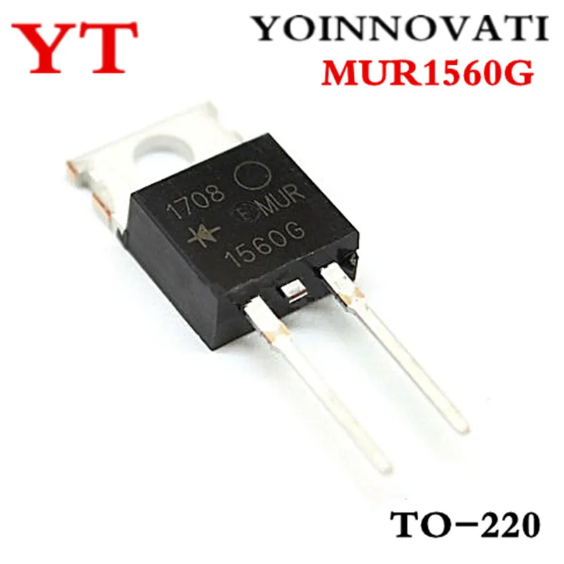 

50 шт./лот MUR1560 MUR1560G U1560 TO-220 IC, лучшее качество