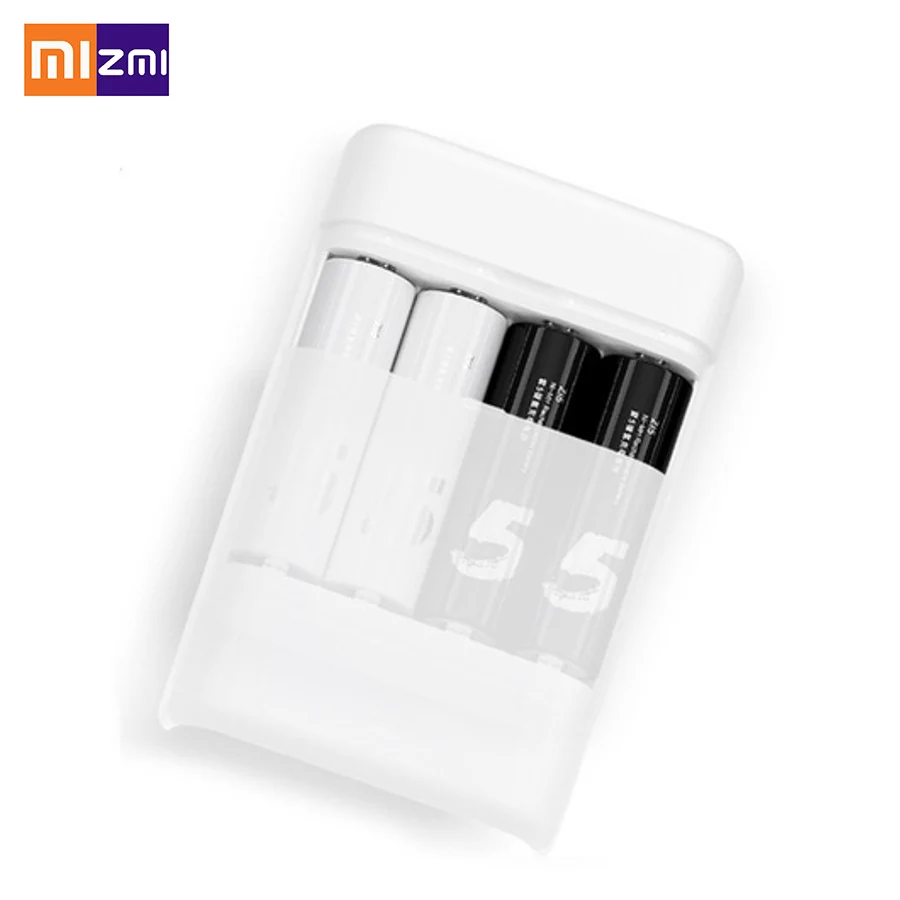 imágenes para Xiaomi ZiMi ZI5 AA/AAA Ni-MH NO. 5 Cargador de Pilas USB Power Bank con 4 Ranuras Portátil USB Cargador de Múltiples Funciones imágenes para Xiaomi ZiMi ZI5 AA/AAA Ni-MH NO. 5 Cargador de Pilas USB Power Bank con 4 Ranuras Portátil USB Cargador de Múltiples Funciones