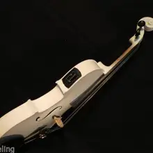 Ручная работа из цельного дерева белого цвета электрическая и акустическая скрипка 1"#8592