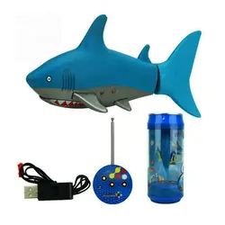 Мини дистанционным Управление рыбы USB Перезаряжаемые Симпатичные RC акула Плавание в воде RC Рыба Электронная игрушка для детей Подарки