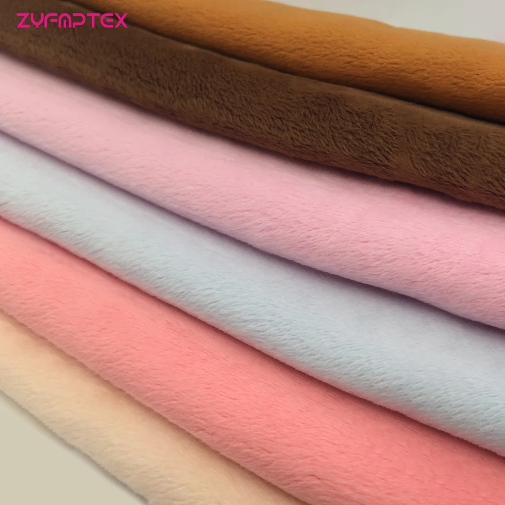 ZYFMPTEX 198 цветов 150x80 см 3 мм длина ворса супер мягкая плюшевая ткань для шитья своими