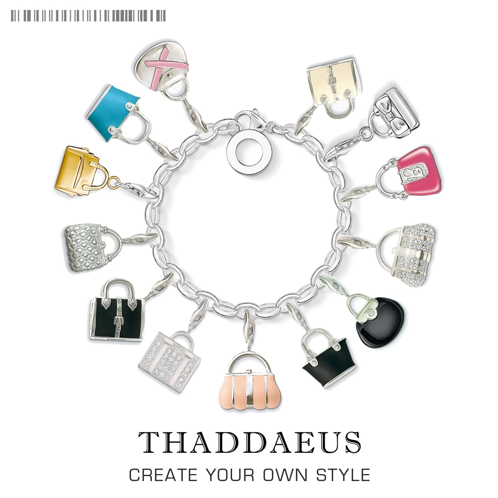 

Charm Pendant Handbag,Thomas Accessories Club Good Jewelry For Women,2017 Ts Gift In 925 Sterling Fit Bag Bracelet