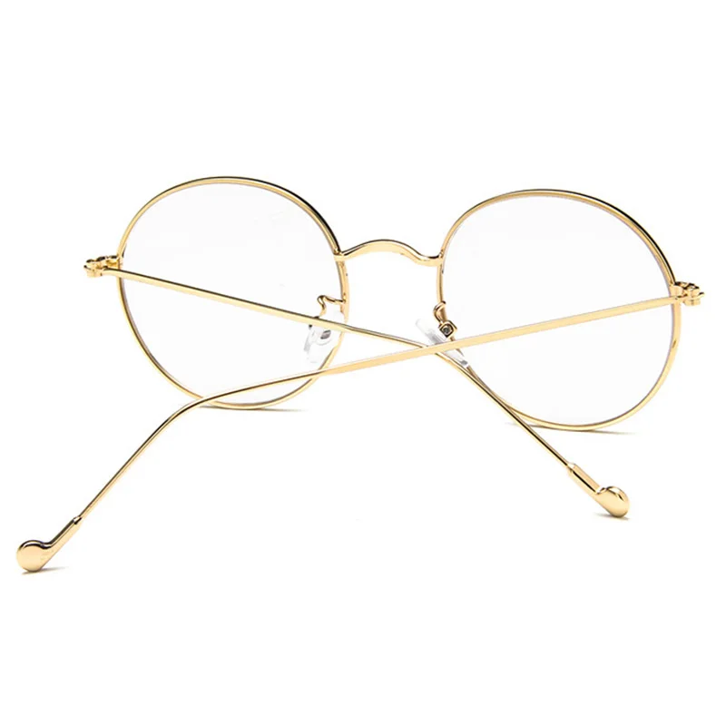 Новые обычные очки ретро классические высококачественные оправа для очков мужские и женские модные трендовые художественные круглые металлические очки Рамка