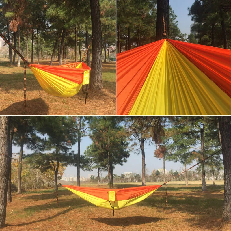 2019 Dropshipping Portable Parachute Hammock Camping Survival Garden  Hunting Leisure Hamac Travel Double Person Hamak