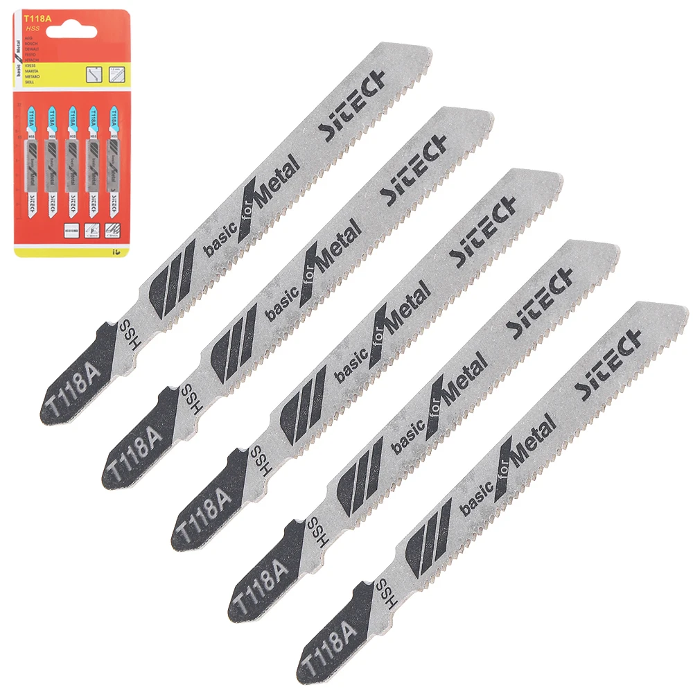 

5pcs/set 75mm High-speed Steel Reciprocating Saw Blades Straight Metal Wood Cutting Tools Jig Saw for Woodworking Plastic PVC