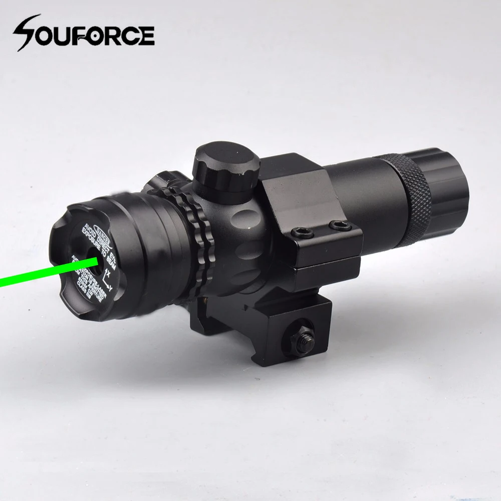 1pc Tactical Hunting Rifle Airsoft Green Laser Sight for 20mm Rail