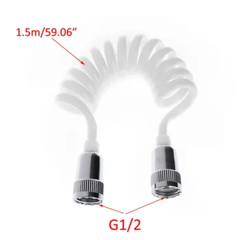 

Flexible Shower Hose for Water Plumbing Toilet Bidet Shatta Sprayer Gun ABS Telephone line Style Bathroom Parts