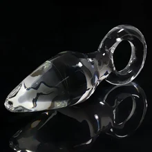 MaryXiong Crystal Glass Dildo for Women Anal Beads Butt Plug Female Masturbation Sex Products G-spot Stimulation Couple Sex Toys