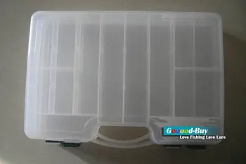 

Fishing Lure Spoon Plastic two-sided tool Box LB8