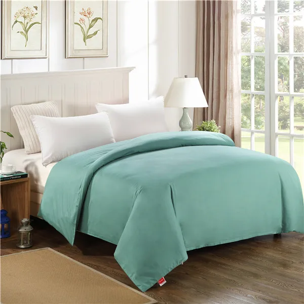 Dark Green Solid Color 100 Cotton Duvet Cover Twin Full Queen King 4 Size Comforter Cover With
