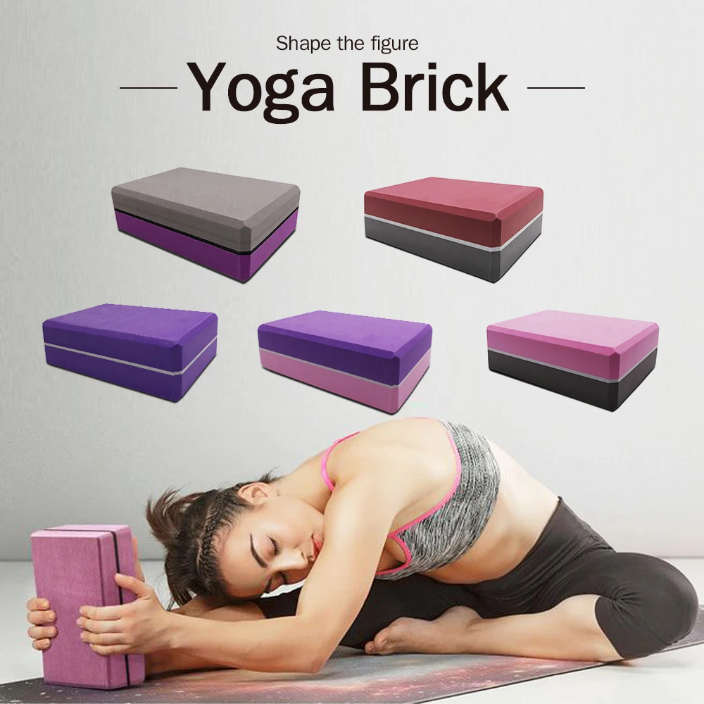 GEARONIC TM Pilates EVA Yoga Foam Block Brick Sports Exercise Fitness Gym Workout Stretching Aid