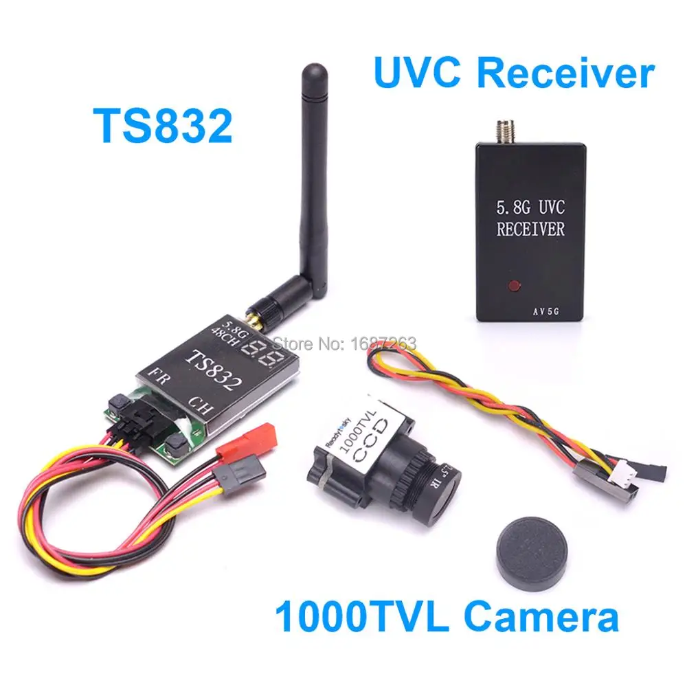 5,8G TS832 48CH 600 мВт Передатчик и 5,8G FPV приемник UVC видео нисходящий OTG VR Android телефон/мини 1000TVL CCD 2,8 мм камера