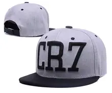 2016 мода Криштиану Роналду cr7 Бейсбол шапки хип-хоп Спорт snapback Футбол шляпа, регулируемая де золь кости мужчины женщины шляпы coupie