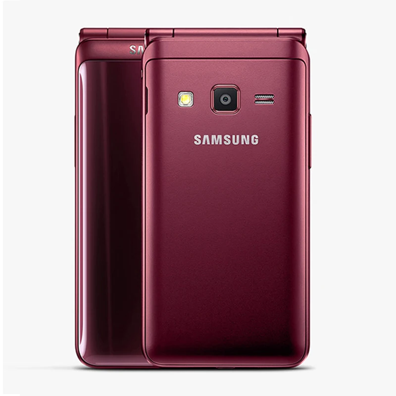 Открыл samsung Galaxy папка 2 G1650 2G RAM 16 ГБ Встроенная память оригинальный 4 ядра 8.0MP Dual sim
