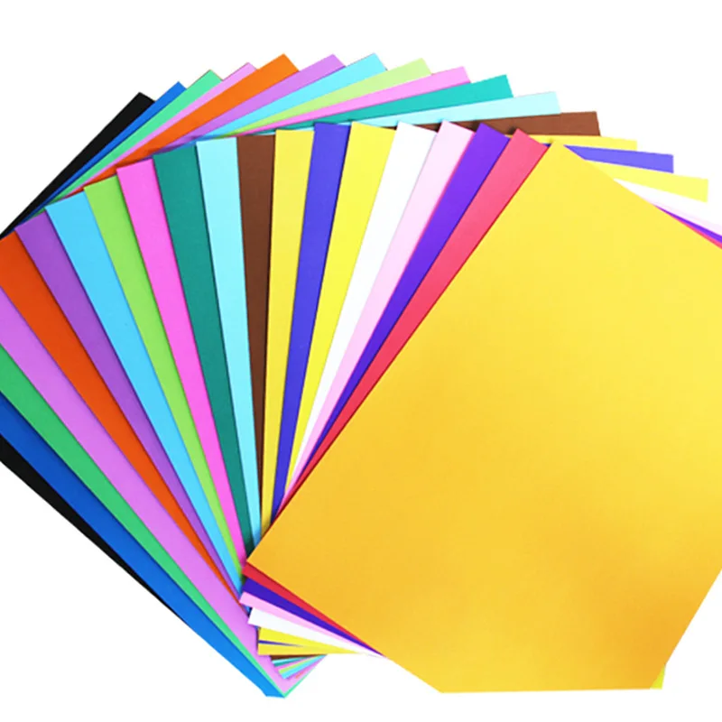 200 г 4 к смешанный цвет ручная работа бумага 20 листов детская ручная работа бумага цветная бумага DIY материал - Цвет: 20 colors