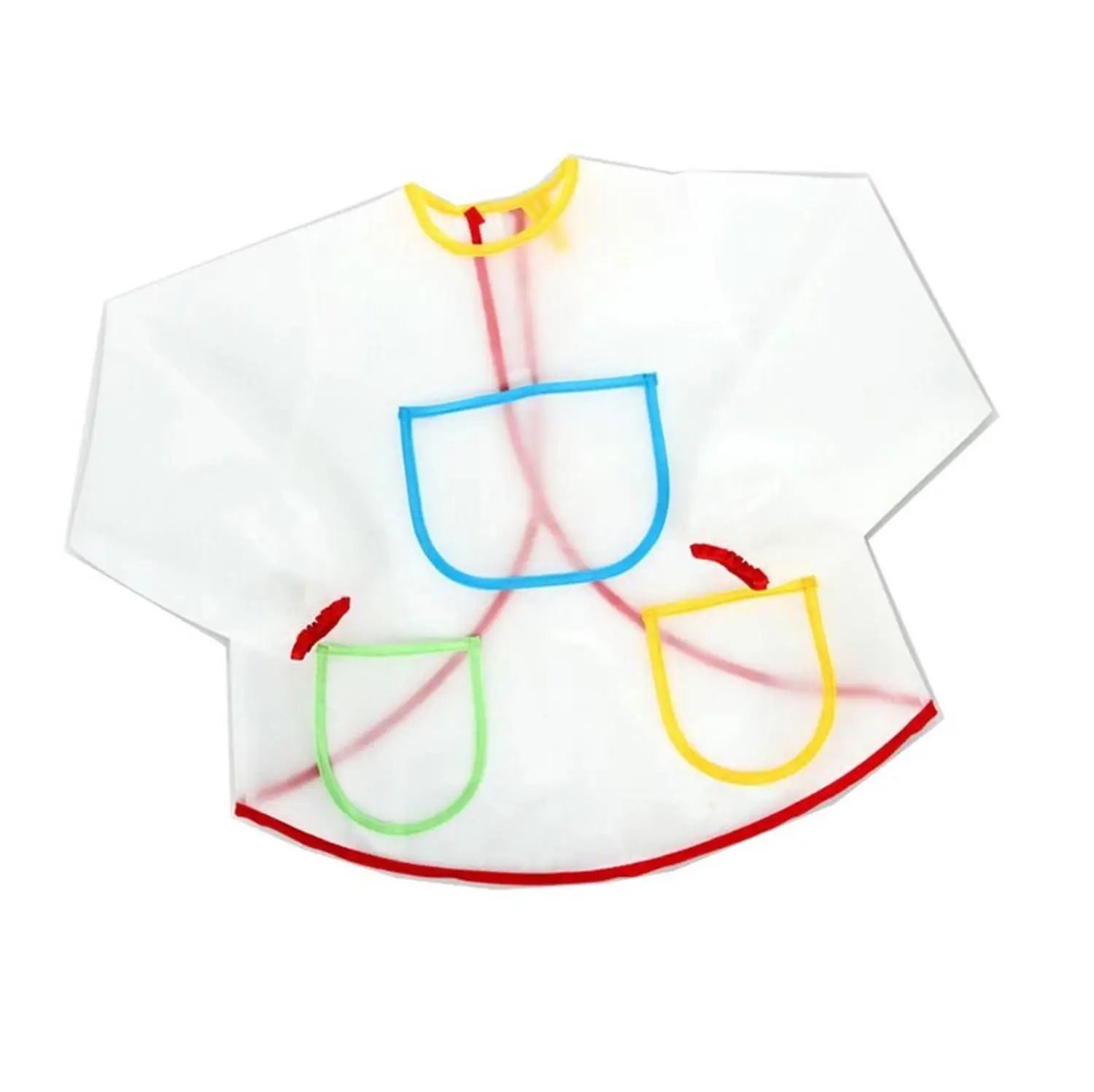 Multifungsi Anak Bayi Apron Baju dengan 3 Kantong Lukisan Menggambar Multifungsi Anak Bayi Apron Baju dengan 3 Kantong Lukisan Menggambar Anak anak Rumah Apron Anti Wear Tahan Air Kostum Kerajinan LW154 di Celemek dari Rumah