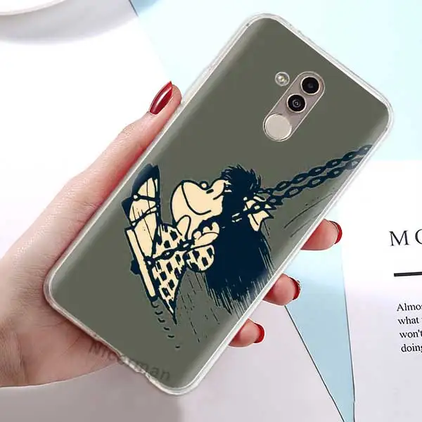 Силиконовый чехол из ТПУ для huawei mate 30 5G 10 20 Lite P30 P20 Pro Чехол Mafalda мультяшный мягкий прозрачный чехол - Цвет: 04