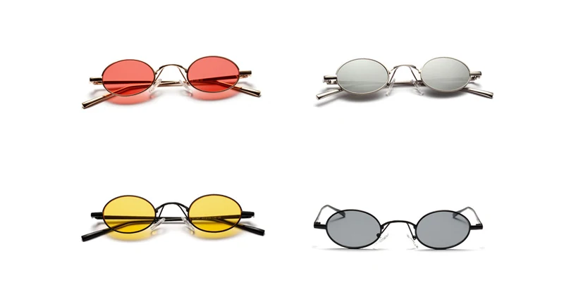 small oval retro sunglasses men details (4)