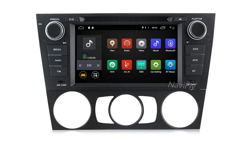 Top NaviFly pure Android 7.1 Quad Core Car DVD Player GPS Navi for E90 E91 E92 E93 Audio Radio Stereo Head Unit Free Canbus 1
