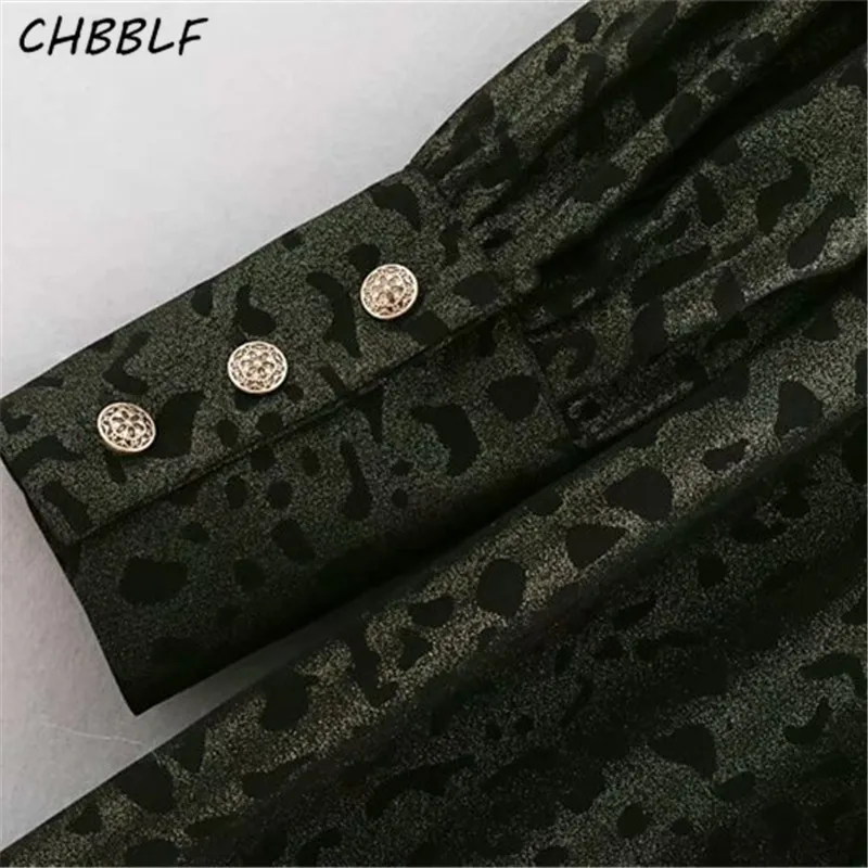 Женский комбинезон с длинным рукавом CHBBLF элегантные комбинезоны принтом и