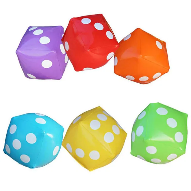Kindergarten Interactive Tos Giant Inflatable Dice Toy Ball Outdoor Kindergarten Interactive Tos Giant Inflatable Dice Toy Ball Outdoor Kids Fun Sports Equipment Family Beach Party Supplies