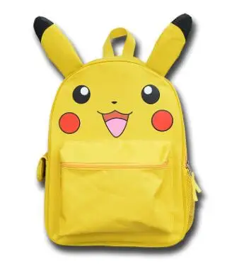 Рюкзак с японским Аниме Покемон, монстр, школьные сумки для мальчиков и девочек, рюкзак с принтом Пикачу, детские школьные сумки, Mochila - Цвет: 1
