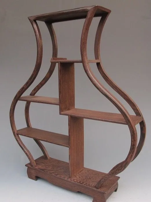 wood Stand SHELF For Netsuke Snuff Bottles Or Curios Pretty