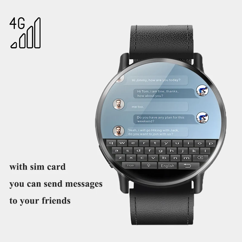LEMFO LEMX Смарт часы 2 03 дюймов Большой экран Supoort 4G Andriod 7 1 gps водонепроницаемый для